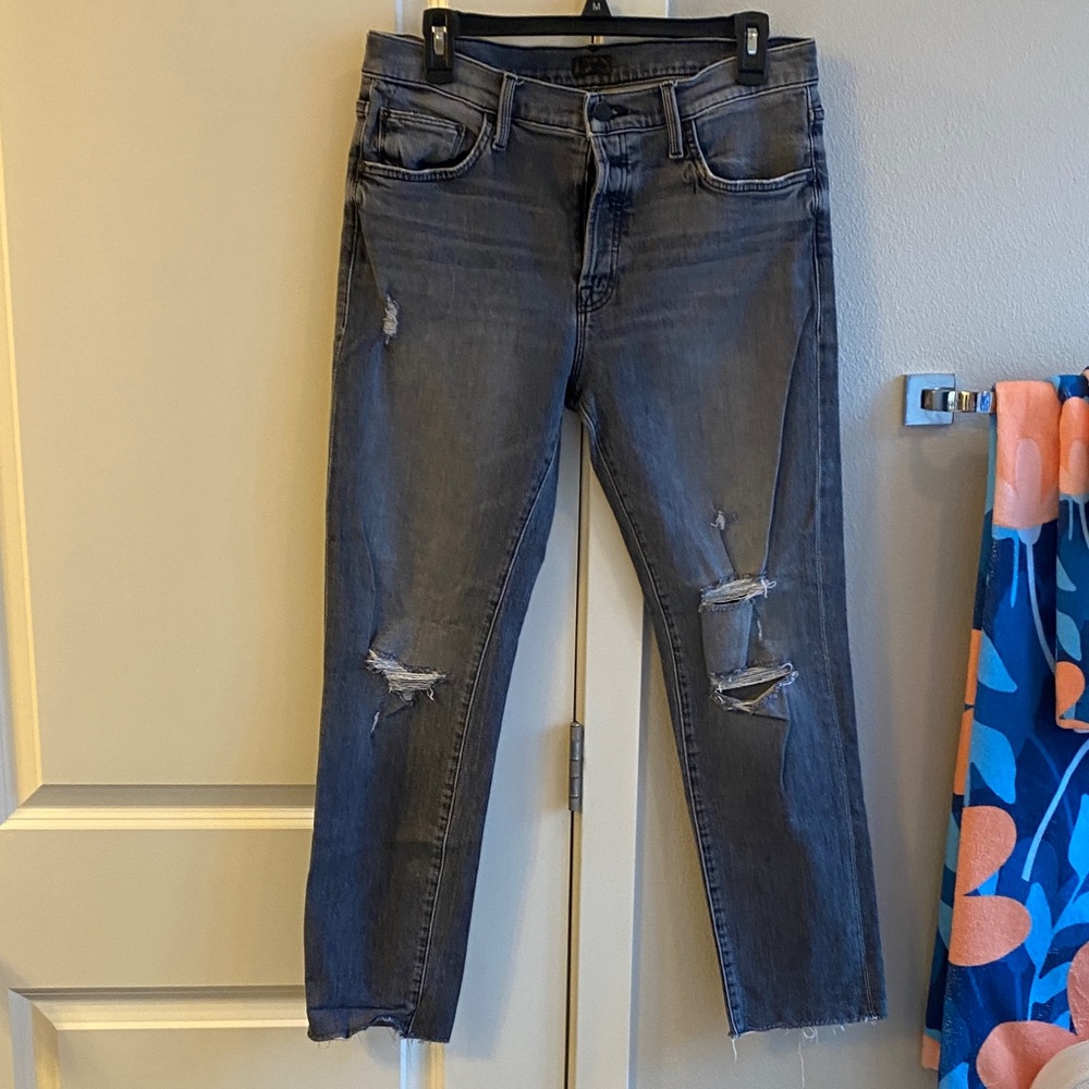 MOTHER The Scrapper Cuff Ankle Fray